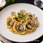 5. Muslingepasta – Karrysauce
